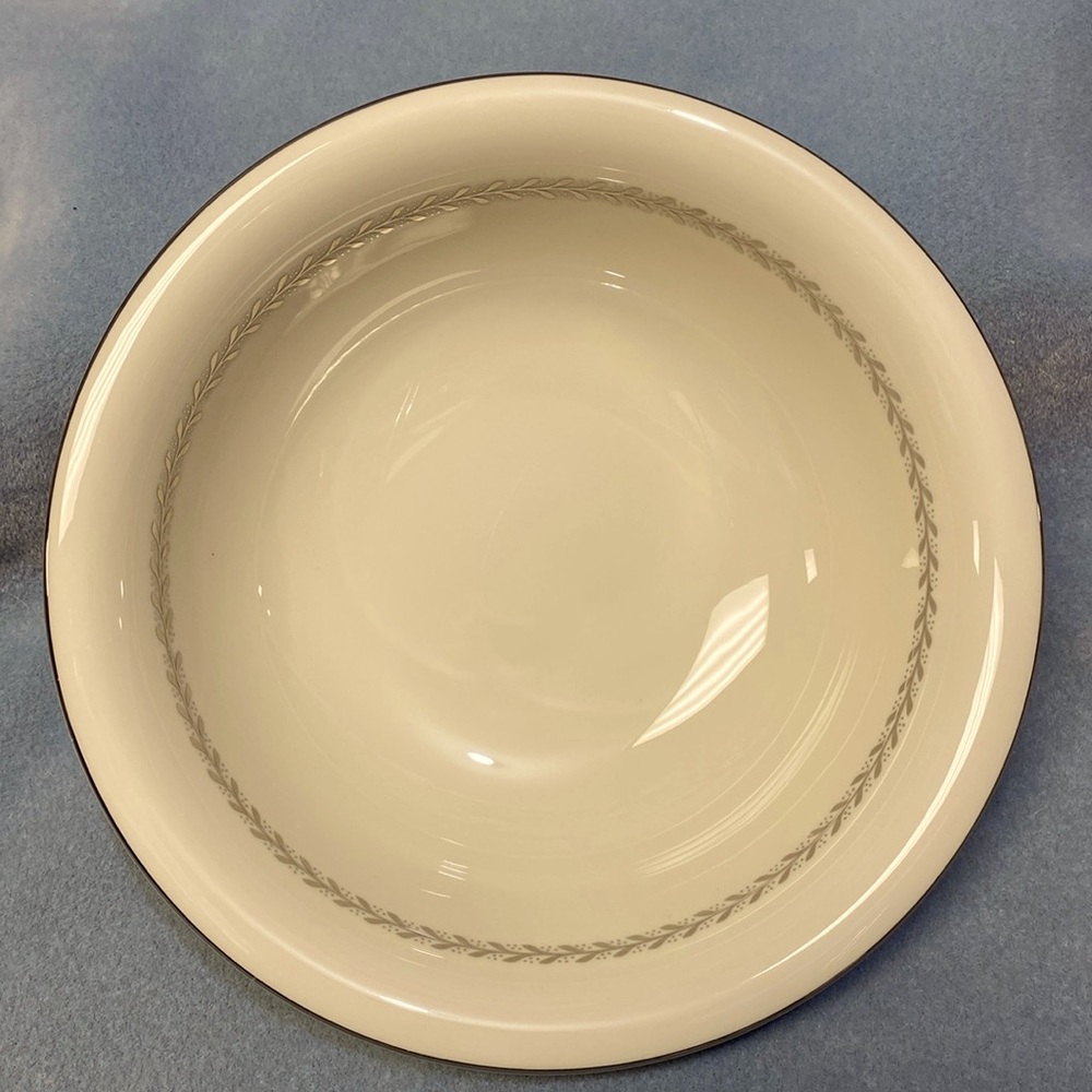 Vintage Pickard Silver Wreath China Round Serving Bowl